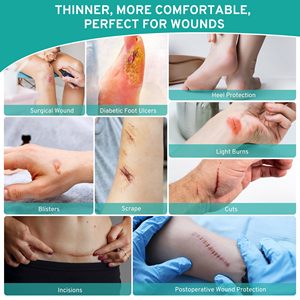 แผ่นปิดแผลไฮโดรคอลลอยด์ขนาดใหญ่พิเศษแบบยืดหยุ่นติดเองได้ ตัดขนาดได้ตามต้องการ - Product Image 2