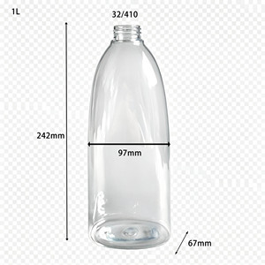 1000ml <span class=keywords><strong>vide</strong></span> en plastique transparent bouteille <span class=keywords><strong>pompe</strong></span> de lotion pour le corps savon liquide PET 1 litre bouteille en plastique PET pour bouteille de lavage corporel - Product Image 3