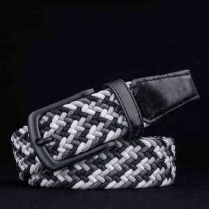 Cinturón de cuero de piel de vaca trenzado tejido de alta calidad para mujeres y hombres ecuestres para <span class=keywords><strong>Golf</strong></span> - Product Image 5