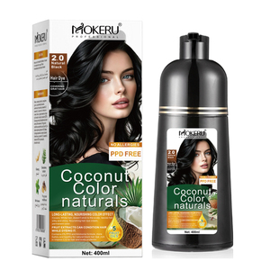Mokeru Teinture capillaire naturelle disponible en 4 senteurs 2.0 Noir naturel 400ml Sans <span class=keywords><strong>PPD</strong></span>, sans allergies avec extraits de fruits et 5 huiles de fruits - Product Image 4