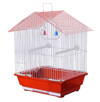 Cage à oiseaux en métal et fer avec éléments en plastique pour l'élevage de perruches peonies et d'oiseaux de villa