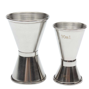 LIXING Jigger Doble de Acero Inoxidable 15/30ml - Vaso Medidor Profesional para Bartender, Estilo Japonés para Servir Cócteles con Precisión - Product Image 1