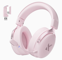 Casque de jeu V9 Pro, circum-auriculaire, quatre modes, avec annulation active du bruit (ANC) pour les jeux sur PC, microphone sans fil