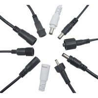 Conector de Cable AOHUA Proveedor Ventas Panel Luz DC Conector M11 2 Pin 5,5*2,1/5,5*2,5mm DC Macho Hembra Enchufe/Jack
