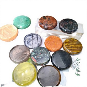 Piedra de Palma Circular Multimaterial de Obsidiana Dorada y Aventurina Azul, Ecológica, para Sanación Espiritual y Feng Shui, de Proveedor Global - Product Image 3
