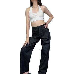 Jeans Anchos Americanos, Diseño Holgado para Mujer, Estilo Nicho, Novedad Primavera-Verano 2024, Elegantes y que Estilizan la Figura - Product Image 2