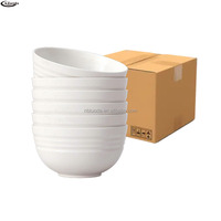 Lot de 6 bols à céréales incassables en paille de blé, 26oz, allant au micro-ondes et au lave-vaisselle, ensembles de bols à soupe et à salade légers pour pâtes