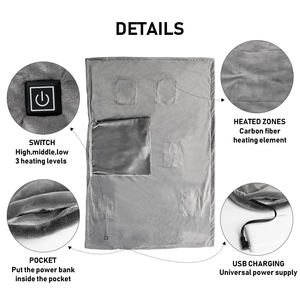 <span class=keywords><strong>Electrotec</strong></span>-Manta de mantenimiento de calor, manta de calefacción inalámbrica portátil con batería para exteriores, calefacción rápida - Product Image 4