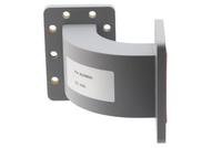 Guía de Onda WR-229 con Curva en E, Cubierta UG y Bridas Ranuradas, Operando de 3.22 GHz a 4.9 GHz, Guía de Onda Bj22 de 3 kW