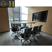 Espaces ouverts Bureau du personnel de bureau Mobilier de bureau personnalisé en bois Bureau de bureau