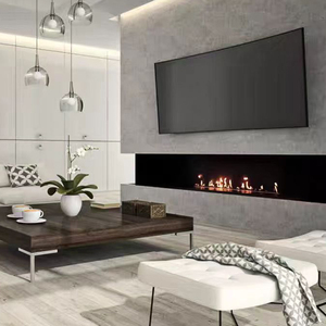 <span class=keywords><strong>Chimenea</strong></span> de <span class=keywords><strong>Bioetanol</strong></span> de Acero de 20/22/24 Litros con Control por WiFi, Diseño Interior Moderno para Uso en el Hogar y Hoteles - Product Image 2