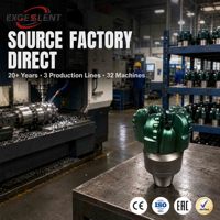 Embout de forage PDC à 5 lames avec filetage API REG, performance stable, consommable de forage pour le forage de puits de pétrole, de gaz et d'eau