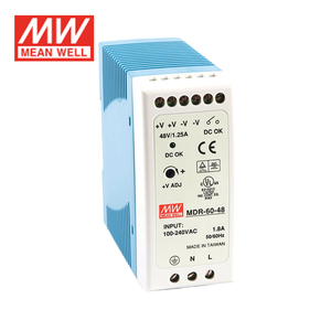 Meanwells Driver 60W Alimentation industrielle sur rail DIN à sortie unique Pilote de LED série MDR-60 - Product Image 1