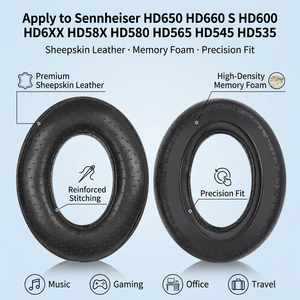 Almohadillas de Repuesto <span class=keywords><strong>HD650</strong></span> para Auriculares <span class=keywords><strong>Sennheiser</strong></span> <span class=keywords><strong>HD650</strong></span> HD660 S HD600 HD6XX HD58X HD580 HD565 HD545 HD535 - Product Image 3