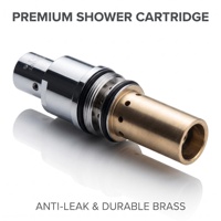Cartouche de commande de douche en laiton chromé, pièces de rechange de plomberie durables et étanches