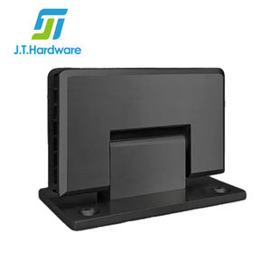 Bisagras de Acero Inoxidable Negro AISI 304 para Mamparas de Ducha con Puerta de Vidrio, Montaje en Pared para Baño - Product Image 1