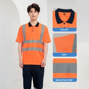 Summer Breathable Short-sleeve Reflective Safety <strong>T</strong>-<strong>shirt</strong> for Outdoor Sanitation <strong>Workers</strong> - Product Image 5