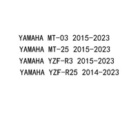 Protections anti-chute pour essieux avant et arrière de moto, glissières en caoutchouc pour Yamaha MT-03 R3 YZF-R3