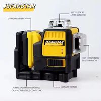 Batterie au lithium 4000 mAh, niveau laser auto-nivelant à faisceau vert 3D à 12 lignes avec CE RoHS
