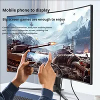 Câble USB Type C vers HDTV de 1,8 m, 4K 30Hz, certifié HDCP 2.2, pour ordinateur portable, téléphone, iPhone 15-17 vers TV, moniteur, streaming et présentation