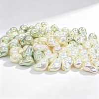 Perles de verre baroques de qualité supérieure 12x17mm, forme irrégulière, trou traversant, perles lâches à noyau lesté pour Balletcore et fournitures d'art DIY