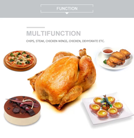 Four à convection et friteuse à air chaud personnalisable, 17 programmes de cuisson, friteuse intelligente avec 2 zones de cuisson indépendantes