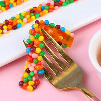 Hete Aanbieding Zure Lange Strip Gummy Candy 18g Gemengde Fruit Smaak Kleurrijke Kraal Zachte Snoepjes 20 Strips Hangende Groothandel OEM