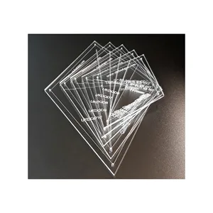 plexiglass 9 x Piece Diamond quilting template set with 6mm seam line 2 up to 10 sizes