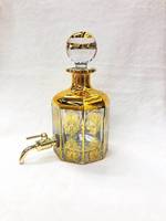 Bouteille de présentation vide en verre pour attar CJ-450ML, vente chaude en usine, flacon de parfum en verre avec robinet en cuivre pour la vente au détail