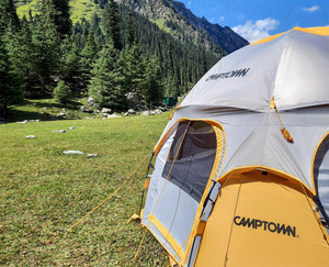 CAMPTOWN BIGDOME S, Carpa Domo Impermeable de Apertura Rápida con Sistema de Varillas de Fibra de Vidrio, Resistente al Viento, 2.7m, Ideal para Campamentos Familiares en Todas las Estaciones - Product Image 3