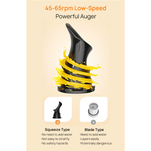 เครื่องสกัดน้ำผลไม้ระบบส้มแบบ SJ-061เครื่องสกัดน้ำผลไม้แบบช้าขนาดใหญ่มอเตอร์ไฟฟ้ากระแสตรงสำหรับใช้ในครัวเรือน - Product Image 6