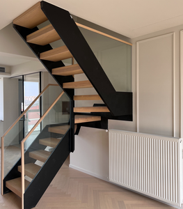 VIKO Vendita Diretta del Produttore di Gradini in Legno Naturale Massiccio, Installazione Rapida, Scala Prefabbricata a Doppia Struttura - Product Image 3