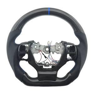 พวงมาลัยรถยนต์ Lexus IS250 IS350 ES ES300 GS GS350 NX CT200 RC ทำจากหนังคาร์บอนไฟเบอร์แบบเจาะรู ลดราคาพิเศษ - Product Image 1