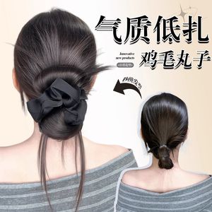 Pince à cheveux pour chignon en plumes, imitation cheveux naturels, résistante à la chaleur, pour coiffure chignon arrière, pour femme HJT038 - Product Image 3