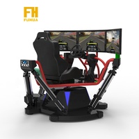 Usine Offre Spéciale sim racing 6 axis motion vr racing machine de jeu de course simulateur de voiture Triple écran simulateur de course de mouvement
