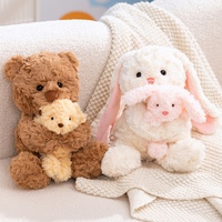 Peluche créative parent-enfant de 30 cm, peluche de dessin animé, poupée en peluche amusante, compagnon en peluche, poupée de jeu d'anime, cadeau pour enfants