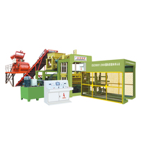 Machine automatique de fabrication de blocs autobloquants Qt10-15 à pression hydraulique, marque Dongfeng, avec composant de pompe pour blocs de béton inclus