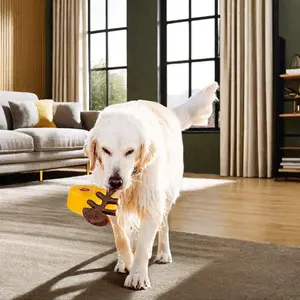 Jouet à mâcher pour chien en forme de poisson à saveur de bacon véritable 100% pour mâcheurs agressifs, jouet pour chien à mâcher indestructible en bois d'érable véritable