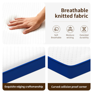 Colchón Ortopédico de Muelles Ecológico y Duradero Tamaño Queen, Blanco, Resistente a Ácaros, Tejido de Punto, Enrollable, Suave, para Hospital/Villa - Product Image 2