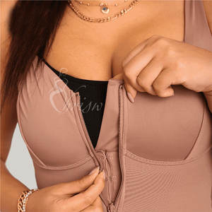 Ajusteur de corps et de poitrine <span class=keywords><strong>pour</strong></span> un usage quotidien et des occasions <span class=keywords><strong>Ceinture</strong></span> <span class=keywords><strong>abdominale</strong></span> Fermeture à glissière haute compression Taille Plus Cincher - Product Image 6