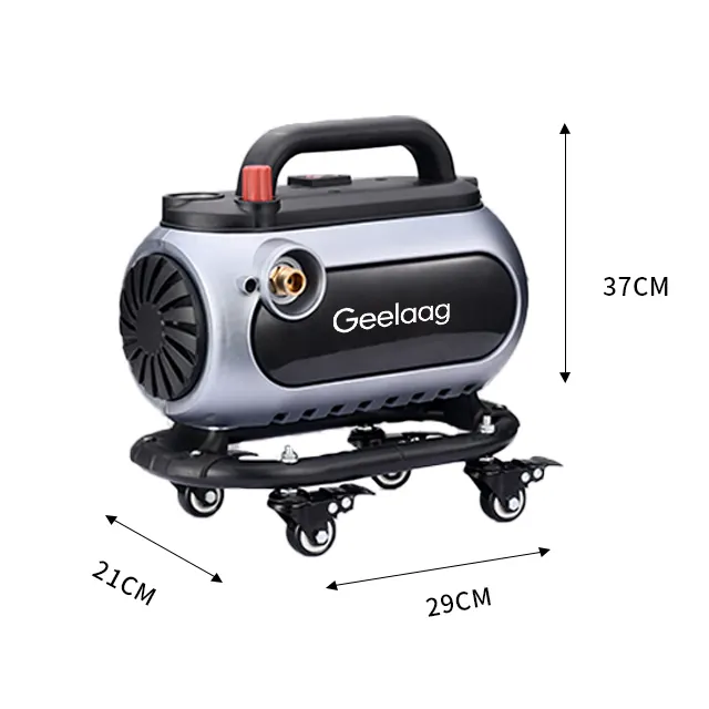 Small Household Multifunctional High-pressure Car Washing Machine With Wheels Easy To Movement