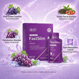 OKTW FastSlim, boisson liquide à saveur de raisin, coupe-faim, brûleur de graisse, perte de poids, boisson liquide orale minceur - Product Image 6