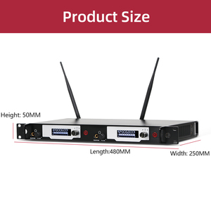 Système de moniteur intra-auriculaire professionnel UHF sans fil à 2 canaux pour les musiciens de studio d'enregistrement de scène - Product Image 6
