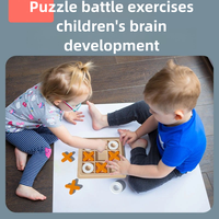Juego de ajedrez Xo, juguetes intelectuales, rompecabezas de madera, tablero de Tic Tac Toe, juegos de memoria, juguetes de inteligencia para niños