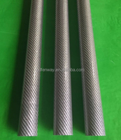 2m 4m 5m 6m 7m Tube rond ovale carré en fibre de carbone flexible 30mm Torsion/mât de bateau à voile/tuyau/flèche