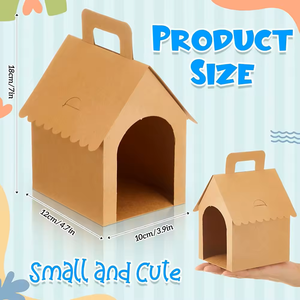 Caja de Regalo de Papel Kraft al por Mayor con Asa, Plegable, para Golosinas de Cachorros, Ideal para Adopción de Mascotas y Fiestas de Cumpleaños - Product Image 6