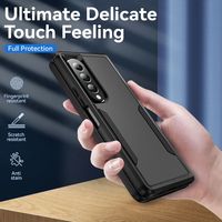 Coque de téléphone portable résistante aux chutes de qualité militaire Tpu Pc Galaxy Fold 4 coque de téléphone pour Samsung Z Fold4
