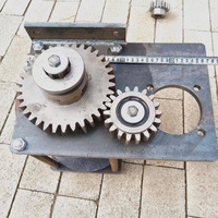Treuil hydraulique à câble pour grue montée sur véhicule, pour le tirage du bois et des tiges de maïs, bleu/gris