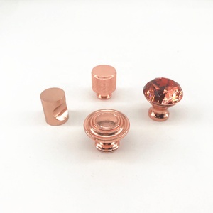 China Handle Kitchen and Wardrobe Cabinet <strong>Drawer</strong> <strong>Rose</strong> <strong>Gold</strong> Round <strong>Knob</strong> 21-05-15-A - Product Image 6