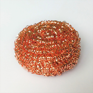 แผ่นขัดล้างจานเคลือบทองแดง รุ่น FF5345 สำหรับทำความสะอาดหม้อ กระทะ และภาชนะต่างๆ  ใยขัดเหล็กอย่างดี ทนทาน - Product Image 2